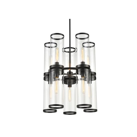 A large image of the Alora Lighting CH311655CG Urban Bronze