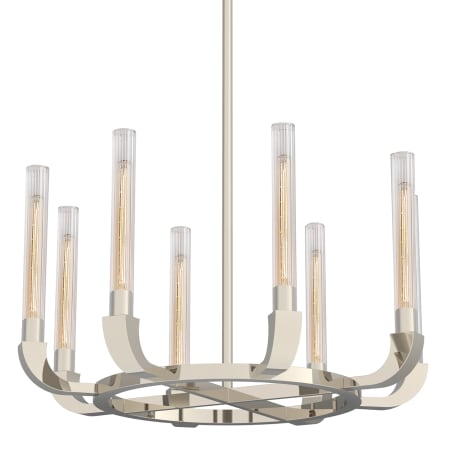 A large image of the Alora Lighting CH316708CR Polished Nickel