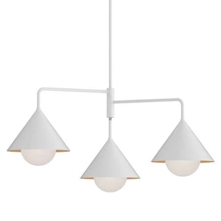 A large image of the Alora Lighting CH485245 White / Opal Glass