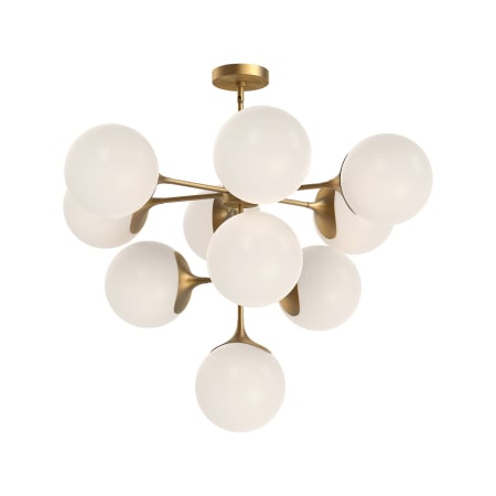 A large image of the Alora Lighting CH505335OP Aged Gold