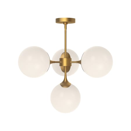 A large image of the Alora Lighting CH505426OP Aged Gold
