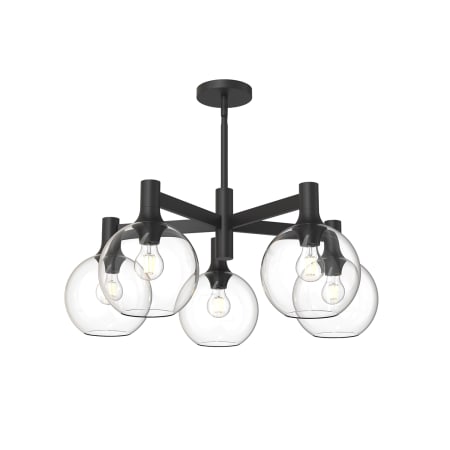 A large image of the Alora Lighting CH506129CL Matte Black