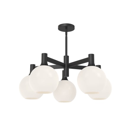 A large image of the Alora Lighting CH506129OP Matte Black