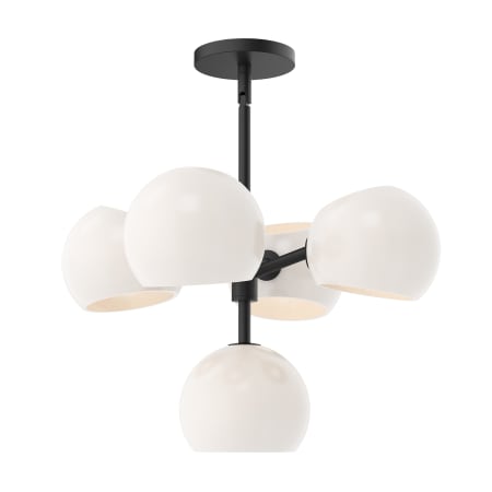 A large image of the Alora Lighting CH548518OP Matte Black