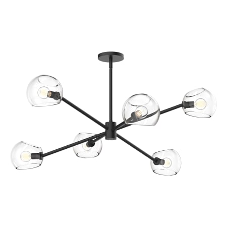 A large image of the Alora Lighting CH548637CL Matte Black