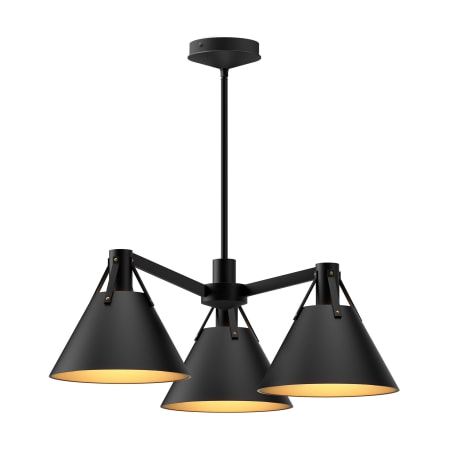 A large image of the Alora Lighting CH584525 Matte Black