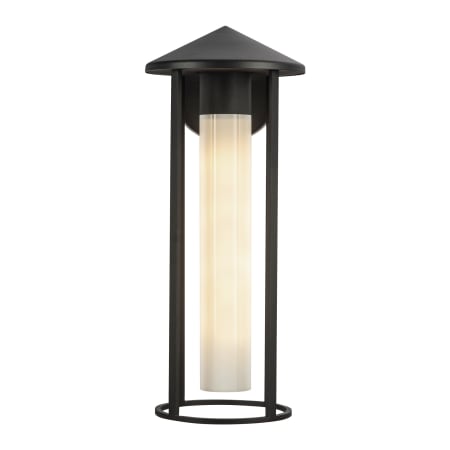 A large image of the Alora Lighting EW526318 Black / Glossy Opal Glass