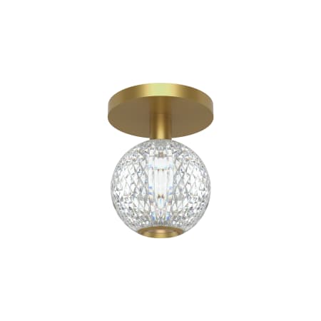 A large image of the Alora Lighting FM321201 Natural Brass