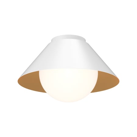 A large image of the Alora Lighting FM485214 White / Opal Glass