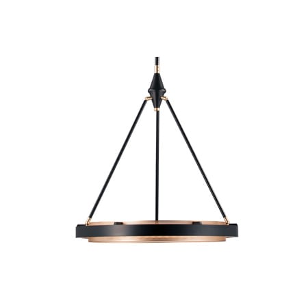 A large image of the Alora Lighting PD302724GS Classic Black / Gold Shimmer