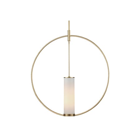 A large image of the Alora Lighting PD309130OP Natural Brass / Opal