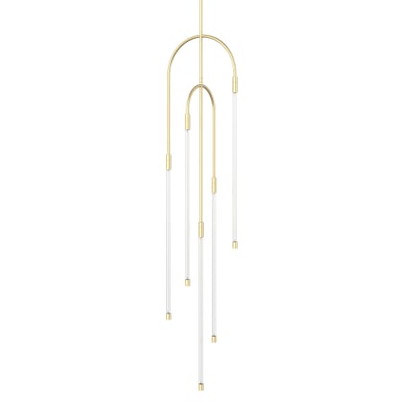 A large image of the Alora Lighting PD317005 Natural Brass