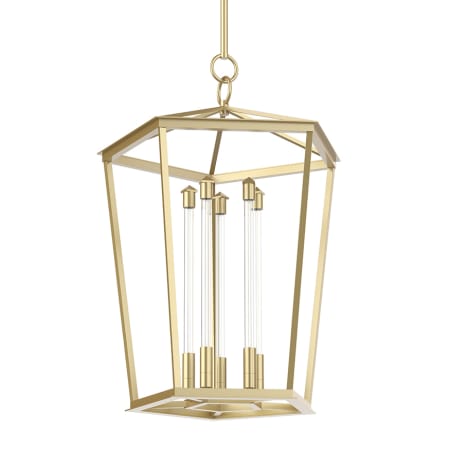 A large image of the Alora Lighting PD317122 Natural Brass