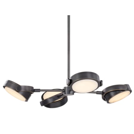 A large image of the Alora Lighting PD325428AR Urban Bronze / Alabaster