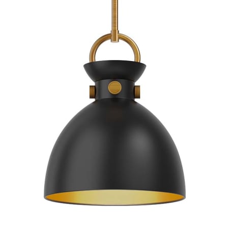 A large image of the Alora Lighting PD411311 Aged Gold / Matte Black