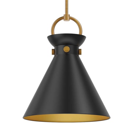 A large image of the Alora Lighting PD412014 Aged Gold / Matte Black