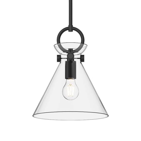 A large image of the Alora Lighting PD412511 Matte Black / Clear Glass