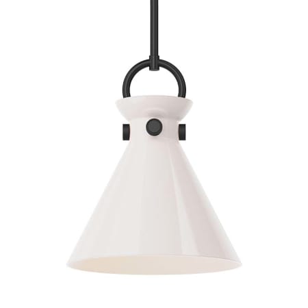 A large image of the Alora Lighting PD412511 Matte Black / Glossy Opal