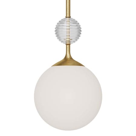 A large image of the Alora Lighting PD415308 Brushed Gold / Opal Glass