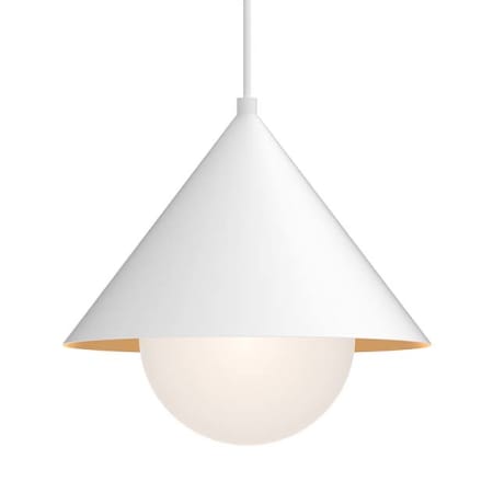 A large image of the Alora Lighting PD485214 White / Opal Glass