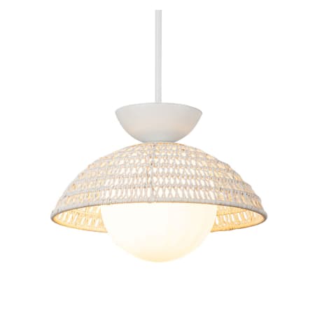 A large image of the Alora Lighting PD490114 White / Opal Glass