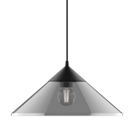 A large image of the Alora Lighting PD521015 Matte Black / Smoked