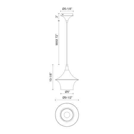 A large image of the Alora Lighting PD523009 Alternate Image