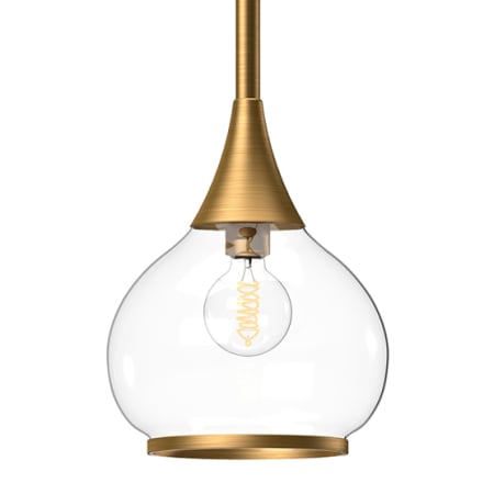 A large image of the Alora Lighting PD524006CL Aged Gold