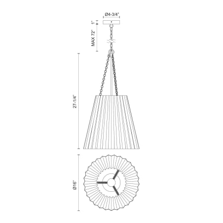 A large image of the Alora Lighting PD528116 Alternate Image