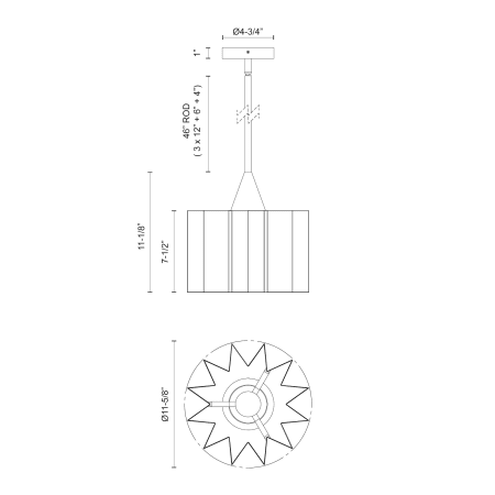 A large image of the Alora Lighting PD528412 Alternate Image