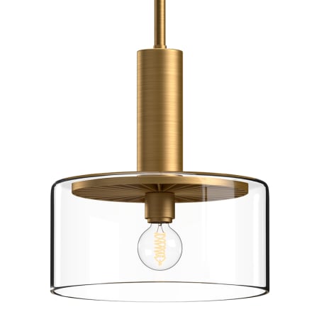 A large image of the Alora Lighting PD535010CL Aged Gold