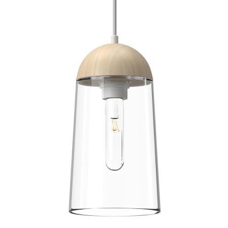 A large image of the Alora Lighting PD542207 White / White Oak