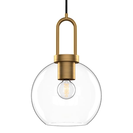 A large image of the Alora Lighting PD601608CL Aged Gold