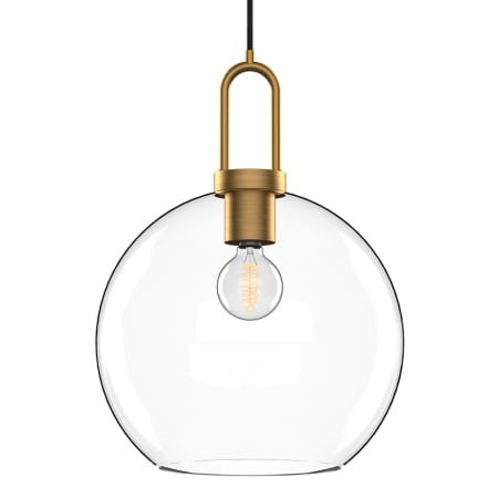 A large image of the Alora Lighting PD601710CL Aged Gold