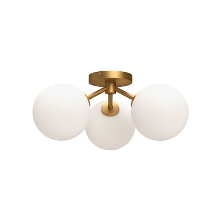 A large image of the Alora Lighting SF549315OP Aged Gold