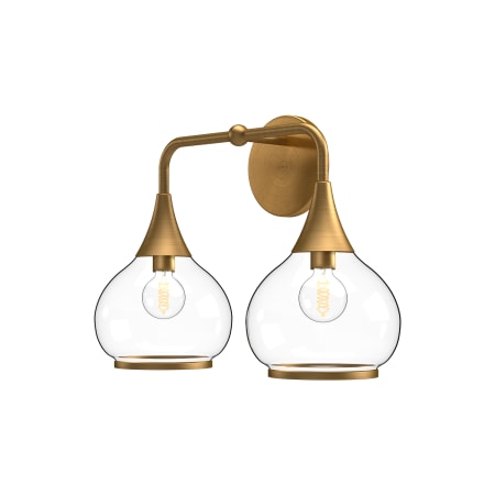 A large image of the Alora Lighting VL524217CL Aged Gold