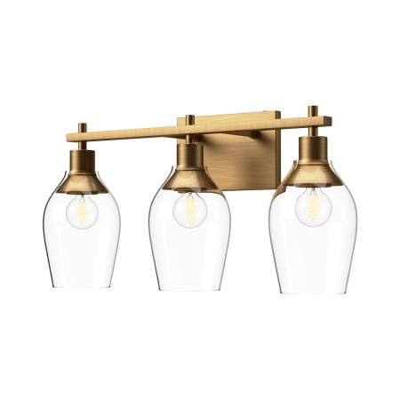 A large image of the Alora Lighting VL538322CL Aged Gold