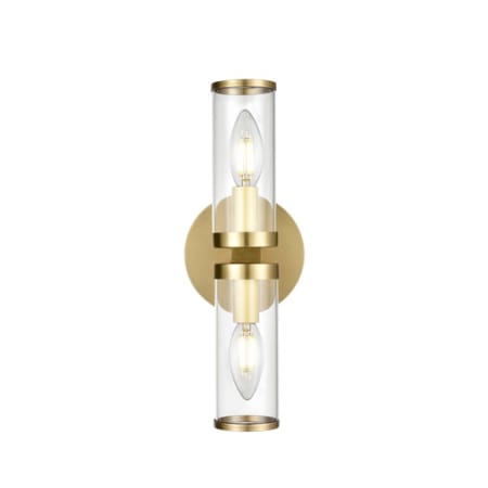 A large image of the Alora Lighting WV309002CG Natural Brass