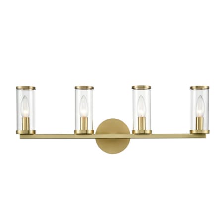 A large image of the Alora Lighting WV309044CG Natural Brass