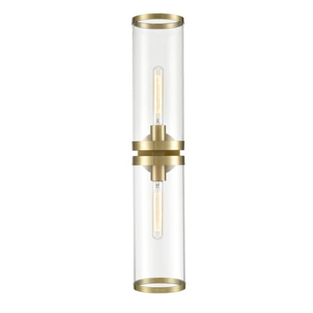 A large image of the Alora Lighting WV311602CG Natural Brass