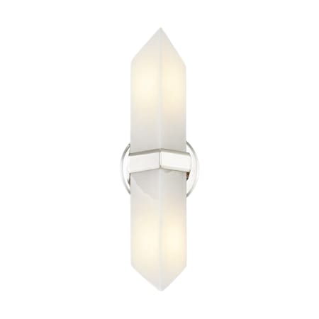 A large image of the Alora Lighting WV334215AR Polished Nickel / Alabaster