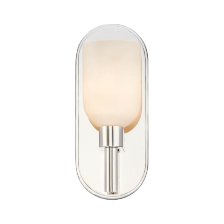 A large image of the Alora Lighting WV338101AR Polished Nickel / Alabaster