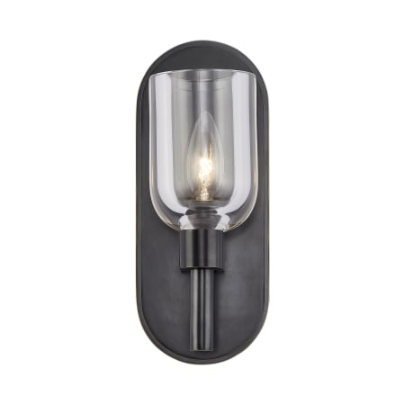 A large image of the Alora Lighting WV338101CC Clear Crystal / Urban Bronze