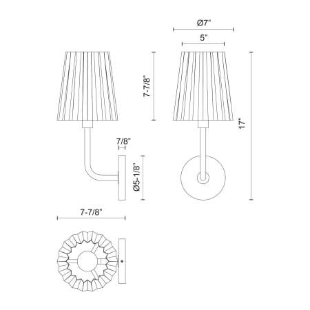 A large image of the Alora Lighting WV528007 Alternate Image