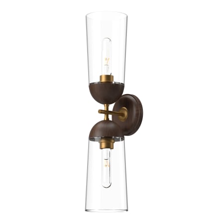 A large image of the Alora Lighting WV542226 Aged Gold / Walnut