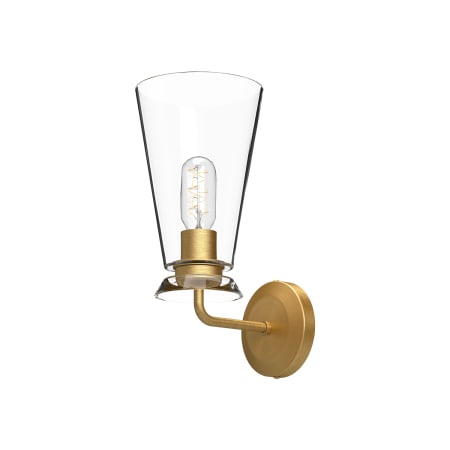 A large image of the Alora Lighting WV570006CL Brushed Gold