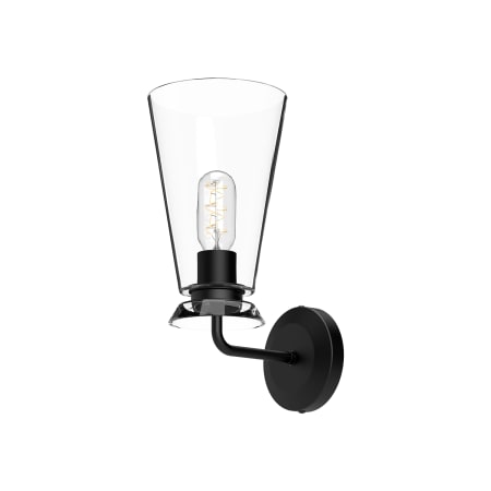 A large image of the Alora Lighting WV570006CL Matte Black