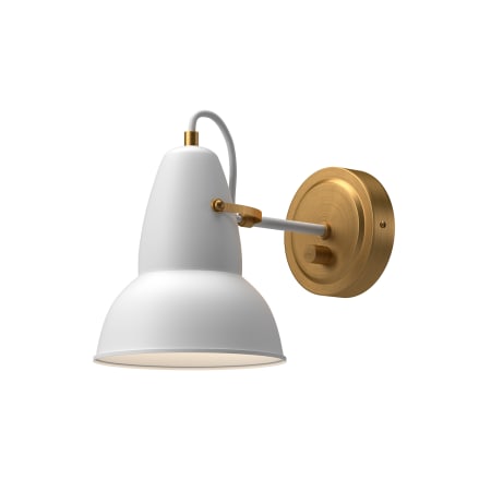A large image of the Alora Lighting WV576607 White / Aged Gold