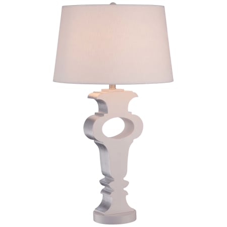 A large image of the Ambience 12430-0 Cream with Silver Leaf Highlights