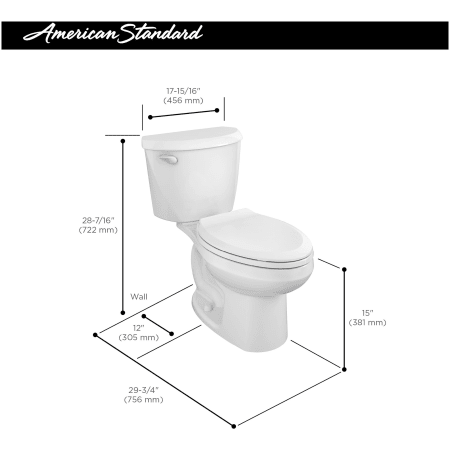 A large image of the American Standard 250CA.104 Alternate Image